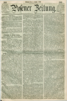 Posener Zeitung. 1860, [№] 232 (3 Oktober) + dod.