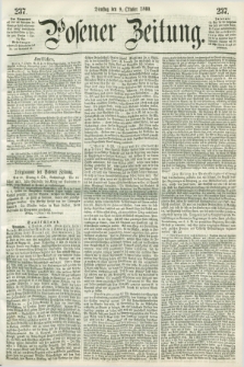 Posener Zeitung. 1860, [№] 237 (9 Oktober) + dod.