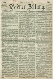 Posener Zeitung. 1860, [№] 244 (17 Oktober) + dod.