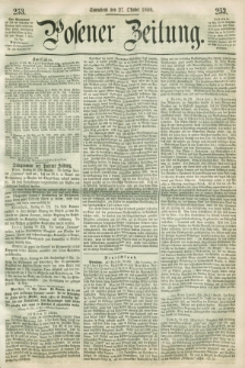 Posener Zeitung. 1860, [№] 253 (27 Oktober) + dod.