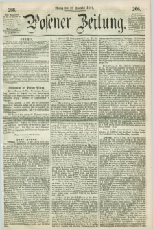Posener Zeitung. 1860, [№] 266 (12 November) + dod.