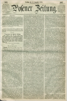 Posener Zeitung. 1860, [№] 267 (13 November) + dod.