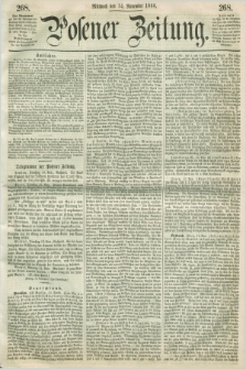 Posener Zeitung. 1860, [№] 268 (14 November) + dod.