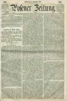 Posener Zeitung. 1860, [№] 270 (16 November) + dod.
