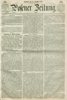 Posener Zeitung. 1860, [№] 271 (17 November) + dod.