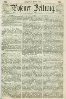 Posener Zeitung. 1860, [№] 276 (23 November) + dod.