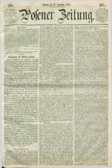 Posener Zeitung. 1860, [№] 278 (26 November) + dod.