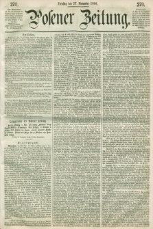 Posener Zeitung. 1860, [№] 279 (27 November) + dod.