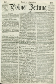 Posener Zeitung. 1860, [№] 287 (6 Dezember) + dod.