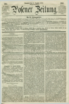 Posener Zeitung. 1860, [№] 295 (15 Dezember) + dod.