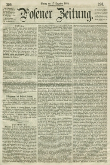 Posener Zeitung. 1860, [№] 296 (17 Dezember) + dod.
