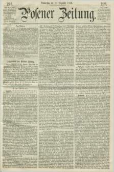 Posener Zeitung. 1860, [№] 299 (20 Dezember) + dod.