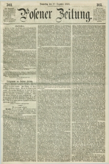 Posener Zeitung. 1860, [№] 303 (27 Dezember) + dod.