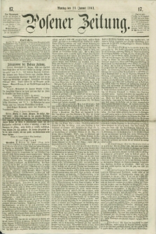 Posener Zeitung. 1861, [№] 17 (21 Januar) + dod.