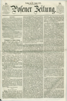 Posener Zeitung. 1861, [№] 24 (29 Januar) + dod.