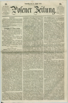 Posener Zeitung. 1861, [№] 26 (31 Januar) + dod.