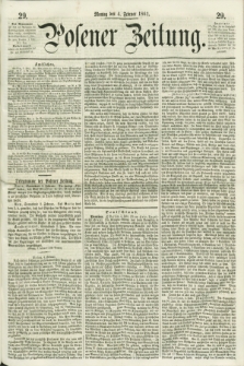 Posener Zeitung. 1861, [№] 29 (4 Februar) + dod.
