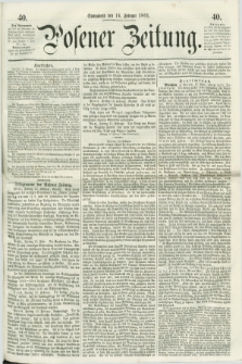 Posener Zeitung. 1861, [№] 40 (16 Februar) + dod.