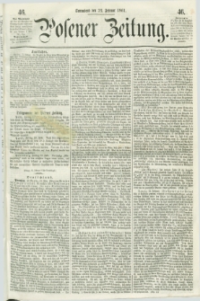 Posener Zeitung. 1861, [№] 46 (23 Februar) + dod.