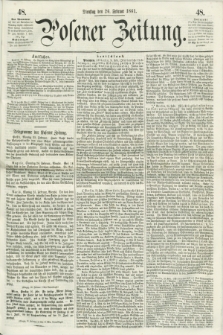 Posener Zeitung. 1861, [№] 48 (26 Februar) + dod.