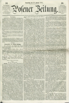 Posener Zeitung. 1861, [№] 50 (28 Februar) + dod.