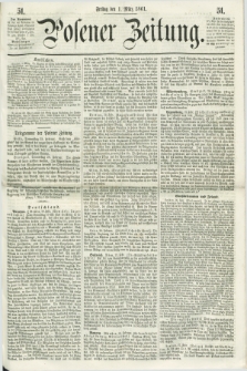 Posener Zeitung. 1861, [№] 51 (1 März) + dod.