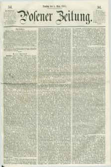 Posener Zeitung. 1861, [№] 54 (5 März) + dod.