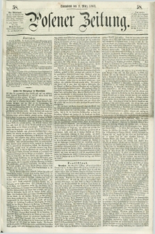 Posener Zeitung. 1861, [№] 58 (9 März) + dod.