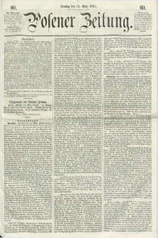 Posener Zeitung. 1861, [№] 60 (12 März) + dod.