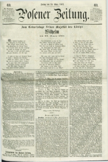 Posener Zeitung. 1861, [№] 69 (22 März) + dod.