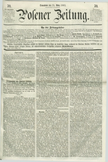 Posener Zeitung. 1861, [№] 70 (23 März) + dod.