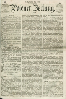 Posener Zeitung. 1861, [№] 72 (26 März) + dod.