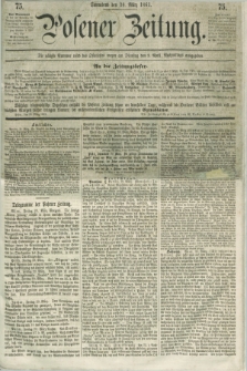Posener Zeitung. 1861, [№] 75 (30 März)
