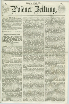 Posener Zeitung. 1861, [№] 81 (8 April) + dod.