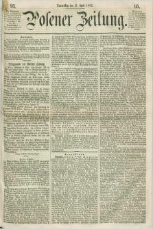 Posener Zeitung. 1861, [№] 95 (25 April) + dod.