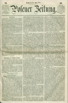 Posener Zeitung. 1861, [№] 96 (26 April) + dod.