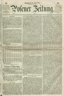 Posener Zeitung. 1861, [№] 97 (27 April) + dod.