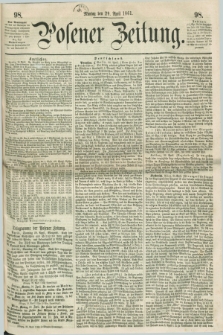 Posener Zeitung. 1861, [№] 98 (29 April) + dod.