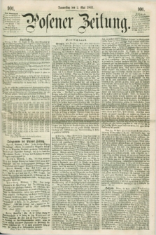 Posener Zeitung. 1861, [№] 101 (2 Mai) + dod.