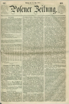 Posener Zeitung. 1861, [№] 109 (13 Mai) + dod.