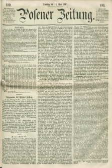 Posener Zeitung. 1861, [№] 110 (14 Mai) + dod.