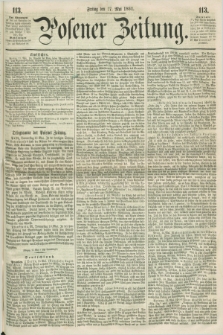 Posener Zeitung. 1861, [№] 113 (17 Mai) + dod.