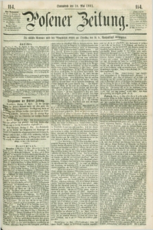 Posener Zeitung. 1861, [№] 114 (18 Mai) + dod.
