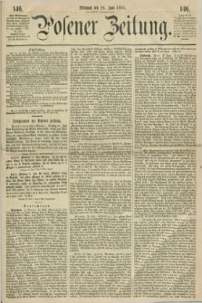 Posener Zeitung. 1861, [№] 146 (26 Juni) + dod.