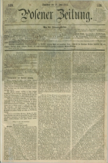 Posener Zeitung. 1861, [№] 149 (29 Juni) + dod.