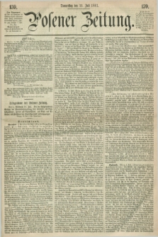 Posener Zeitung. 1861, [№] 159 (11 Juli) + dod.