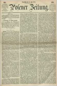 Posener Zeitung. 1861, [№] 165 (18 Juli) + dod.