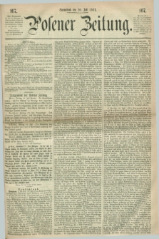 Posener Zeitung. 1861, [№] 167 (20 Juli) + dod.