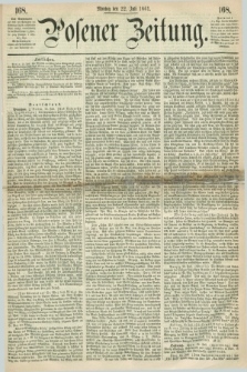 Posener Zeitung. 1861, [№] 168 (22 Juli) + dod.