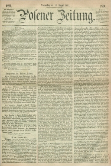 Posener Zeitung. 1861, [№] 189 (15 August) + dod.